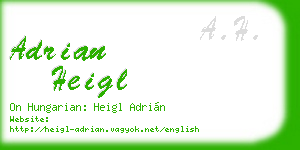 adrian heigl business card