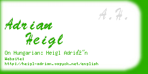 adrian heigl business card